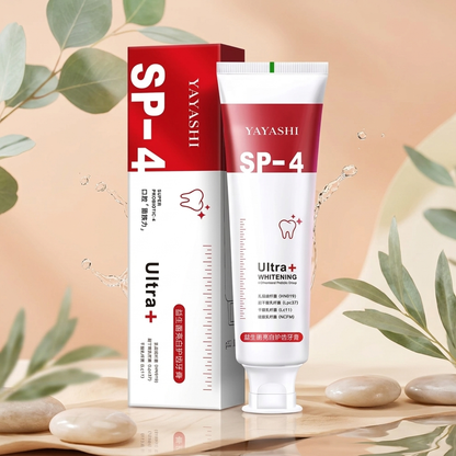 Yayashi SP4 Oral Care Probiotic Whitening Toothpaste 120g – Shine Brighter, Remove Years of Coffee, Tea & Smoking Stains
