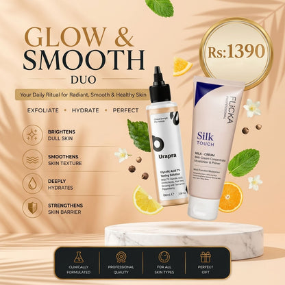 Glow & Smooth Duo – Flicka Primer + Glycolic Acid
