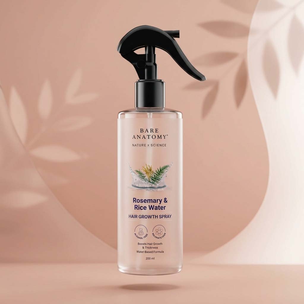 Rosemary & Rice Water Spray For Natural Hair Growth & Hair Thickness