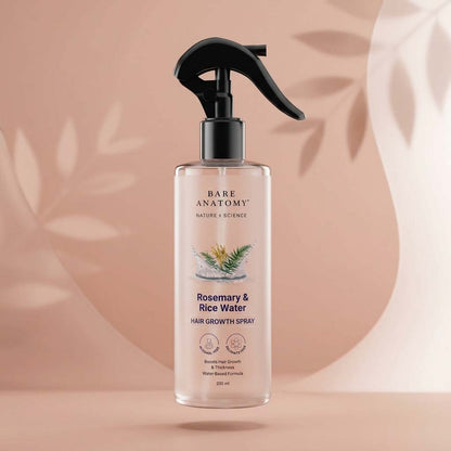 Rosemary & Rice Water Spray For Natural Hair Growth & Hair Thickness